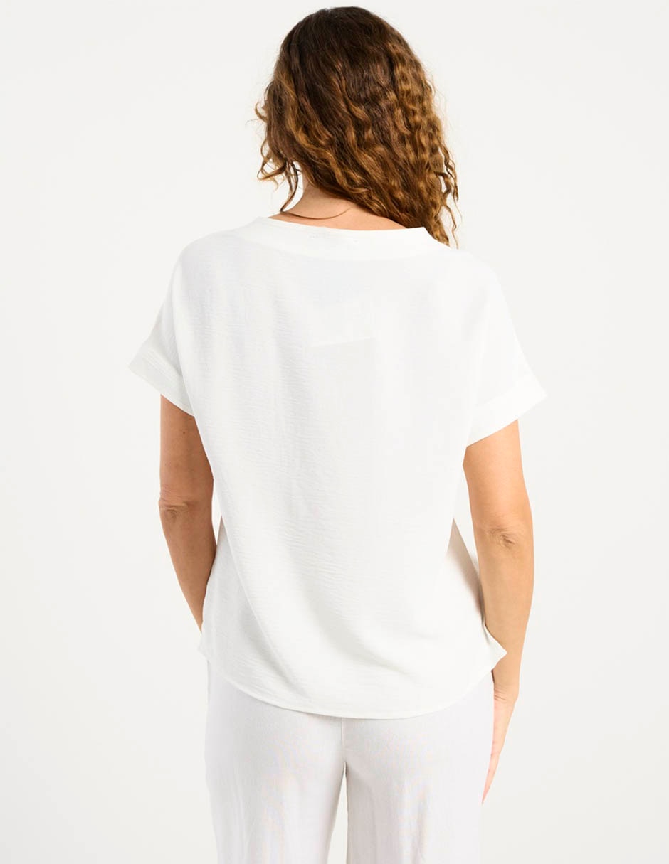 Blusa manga corta para mujer 11