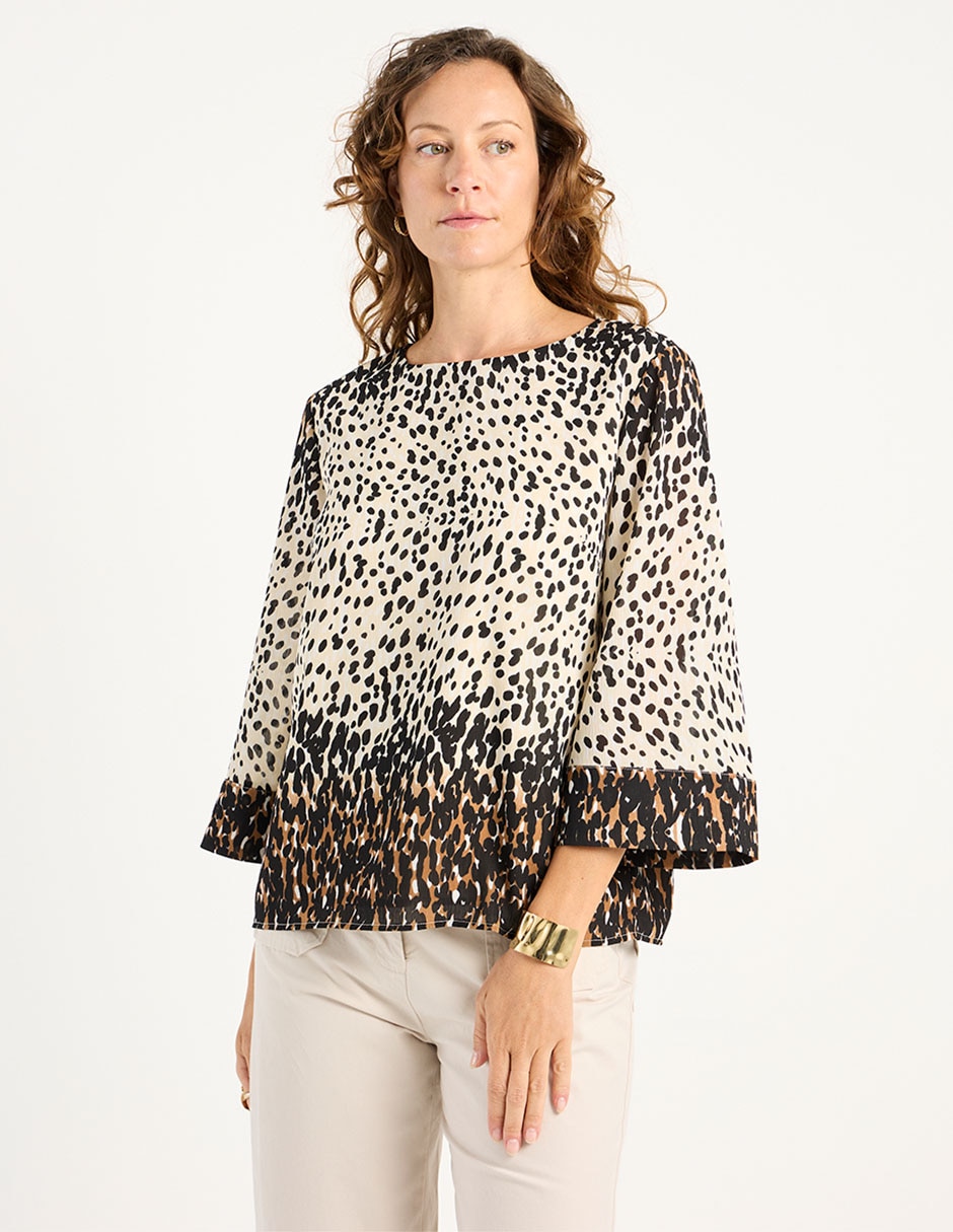 Blusa La Mode manga 3/4 para mujer 7