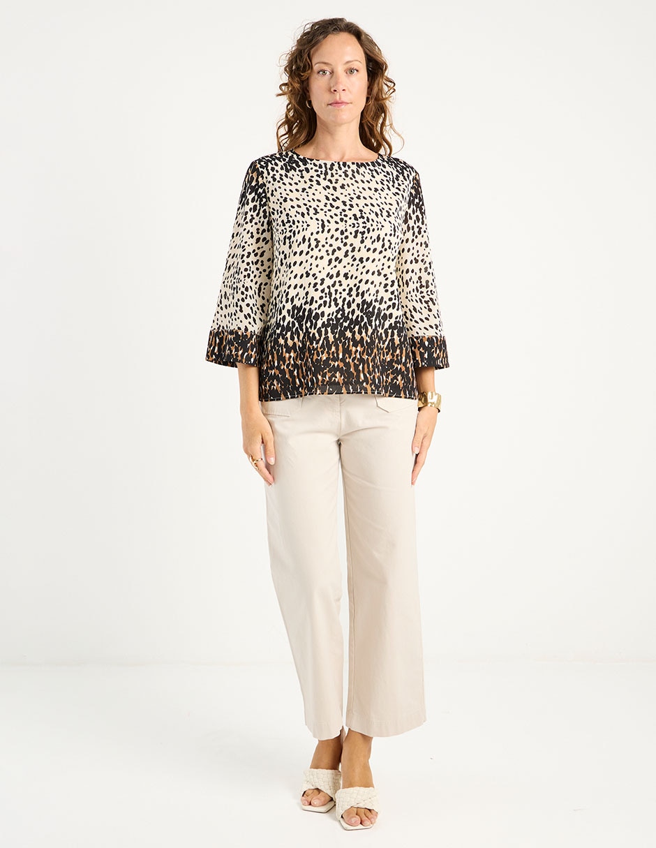 Blusa La Mode manga 3/4 para mujer 8