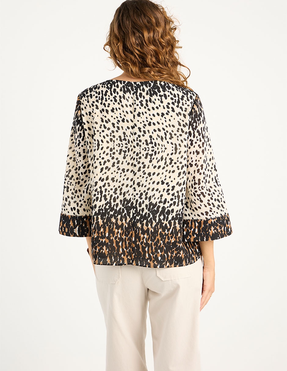 Blusa La Mode manga 3/4 para mujer 11