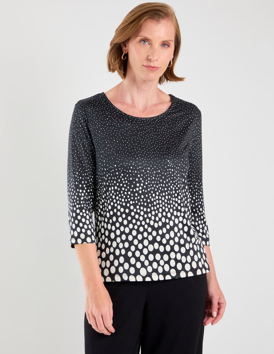 Blusa manga 3/4 para mujer Blusa manga 3/4 para mujer