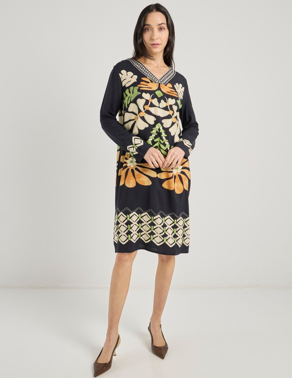 Vestido 3/4 casual para mujer 2