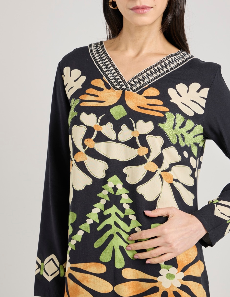 Vestido 3/4 casual para mujer
