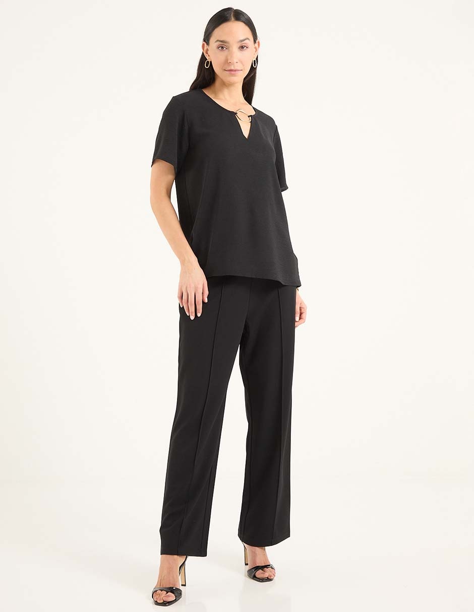 Pantalón relaxed amplio para mujer