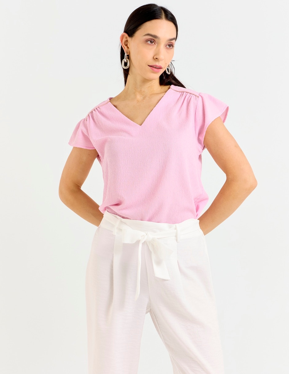 Blusa manga corta para mujer 1