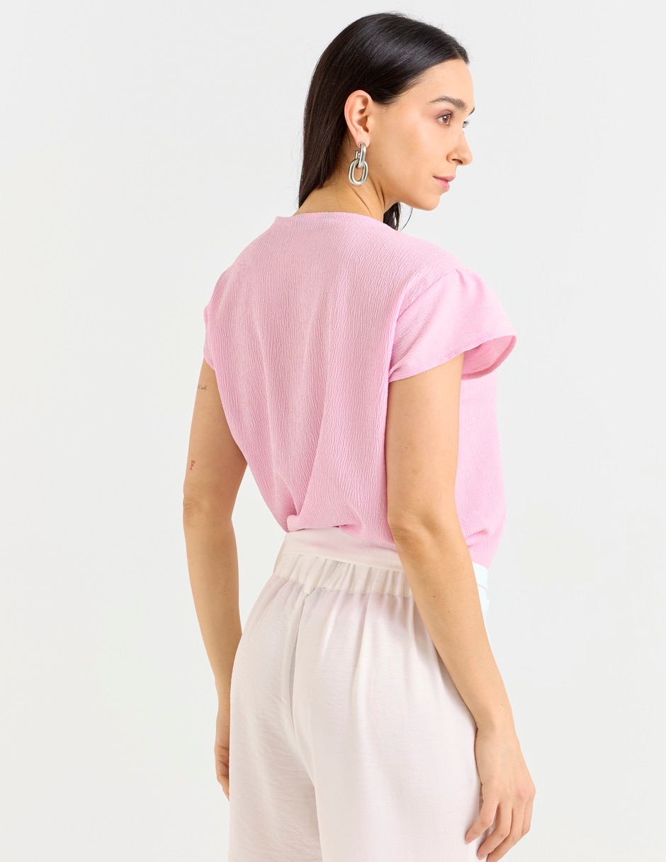 Blusa manga corta para mujer 6