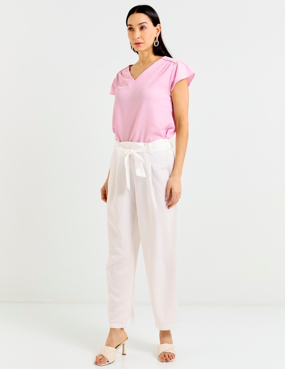 Blusa manga corta para mujer 7