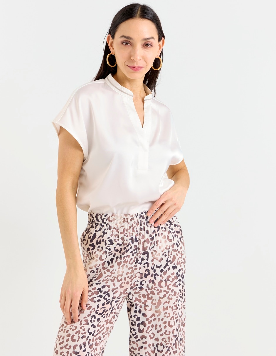 Blusa manga corta para mujer 1