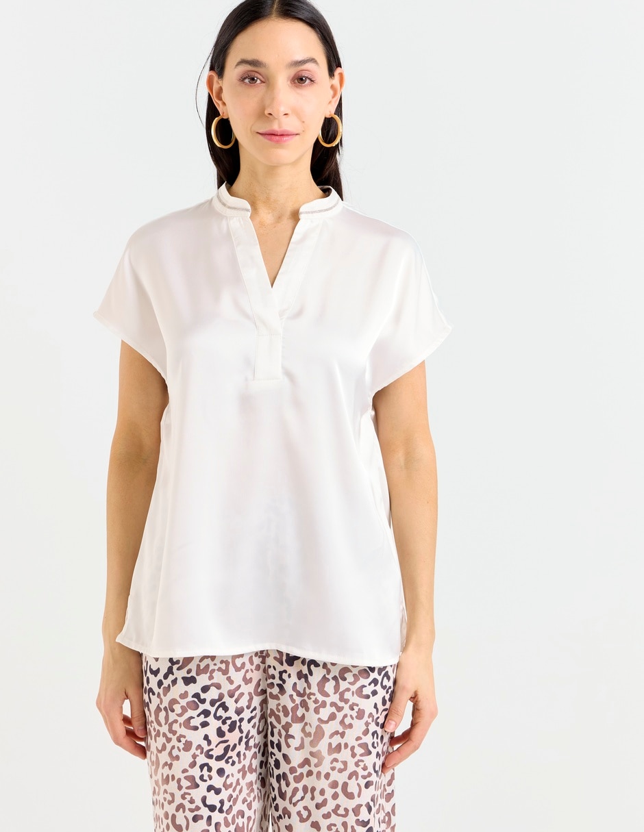 Blusa manga corta para mujer 9