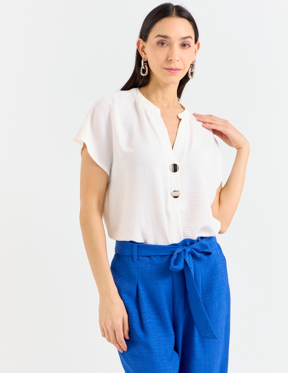 Blusa manga corta para mujer 1
