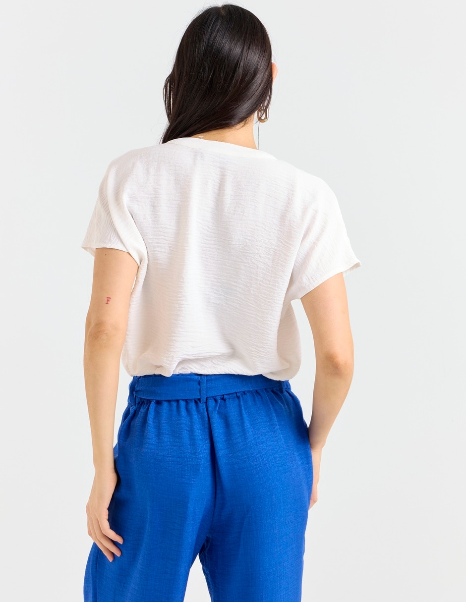 Blusa manga corta para mujer 6