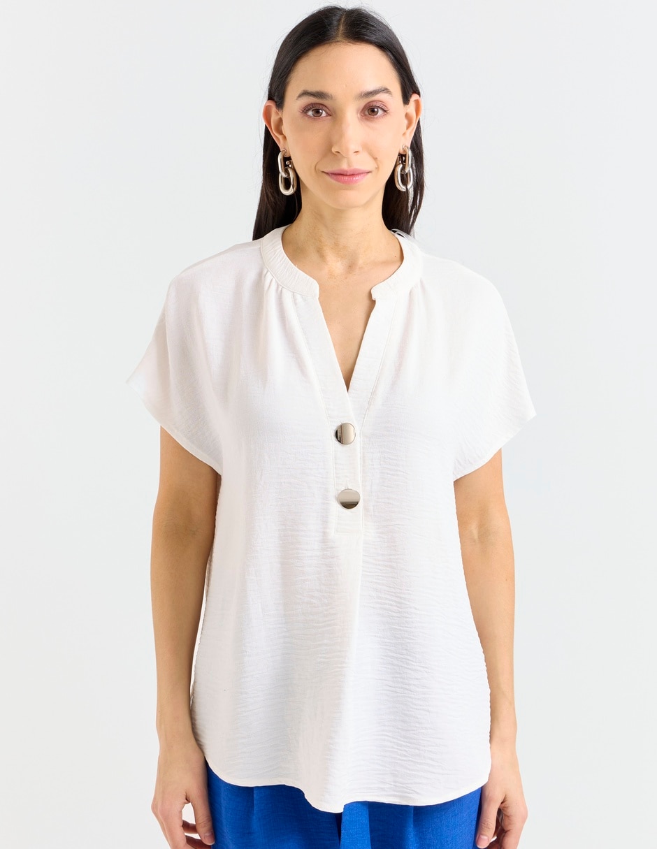Blusa manga corta para mujer 9