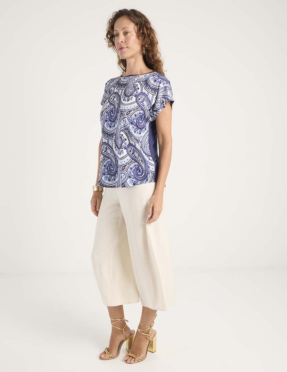Blusa manga corta para mujer 7