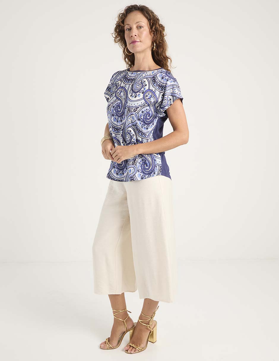 Blusa manga corta para mujer 8