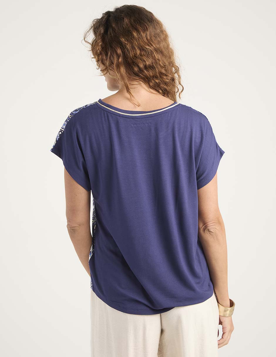 Blusa manga corta para mujer 11