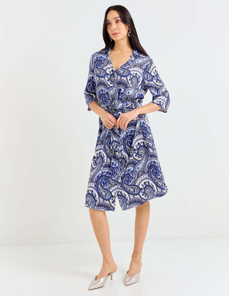 Vestido a la rodilla casual para mujer