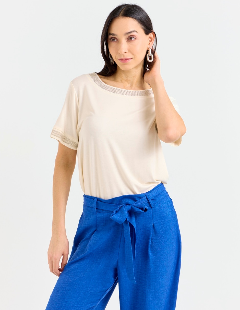 Blusa manga corta para mujer 1