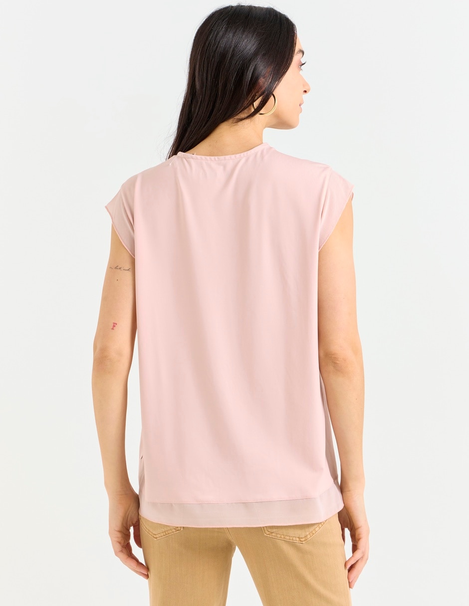 Blusa manga corta para mujer 5
