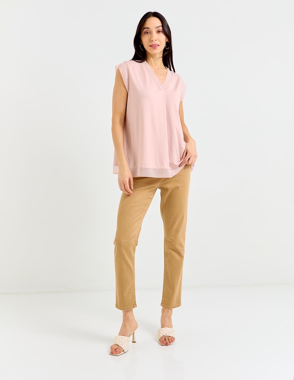 Blusa manga corta para mujer 6