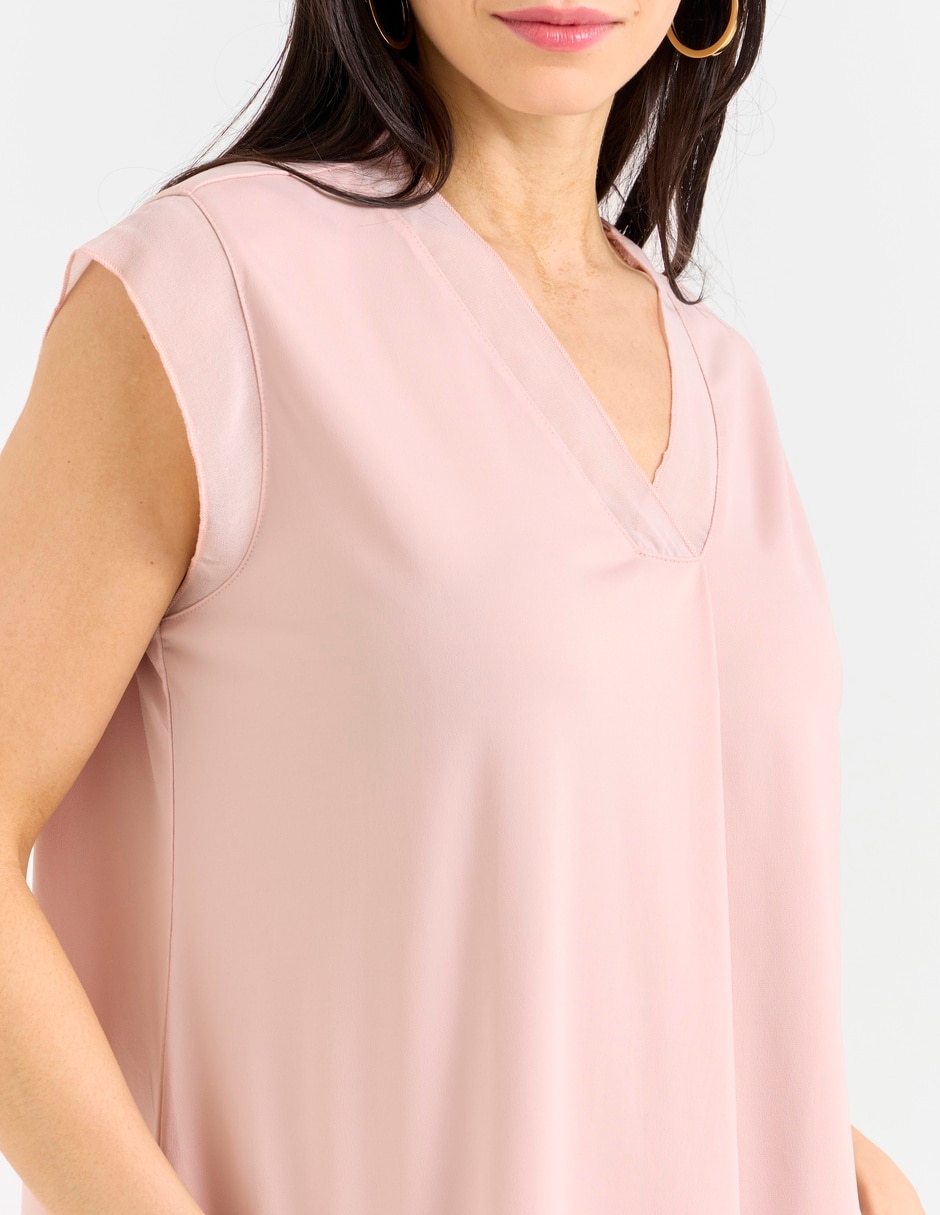 Blusa manga corta para mujer 7
