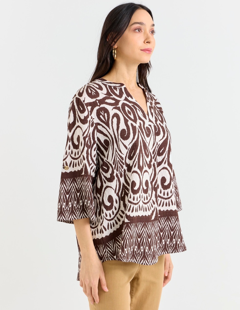 Blusa manga 3/4 para mujer 9
