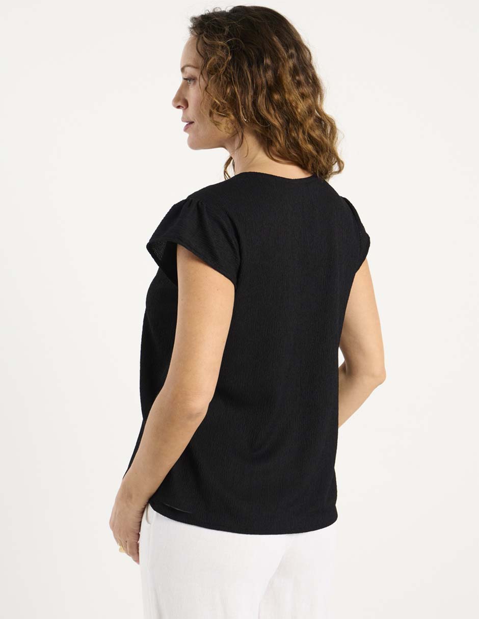 Blusa La Mode manga corta para mujer