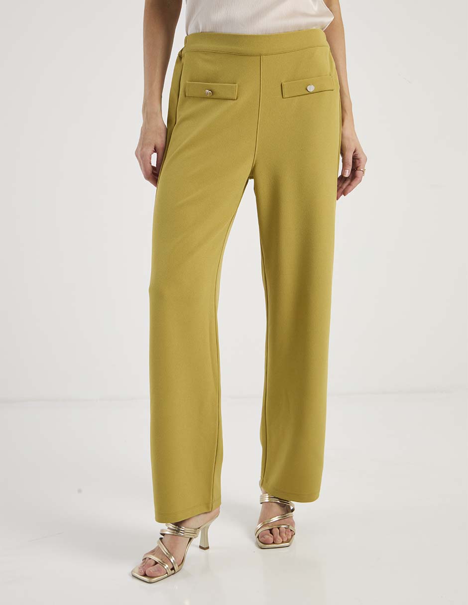 Pantalón La Mode Cintura Alta Para Mujer