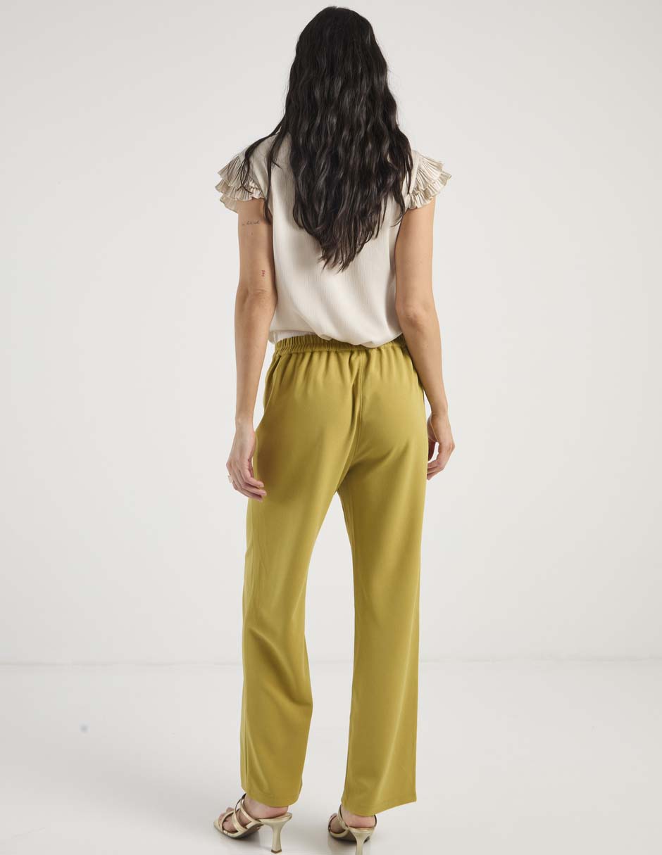 Pantalón La Mode Cintura Alta Para Mujer