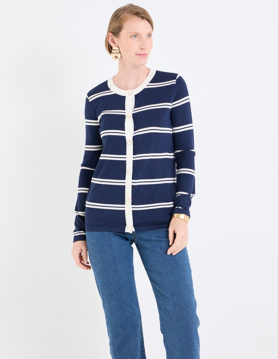 Suéter cuello redondo para mujer