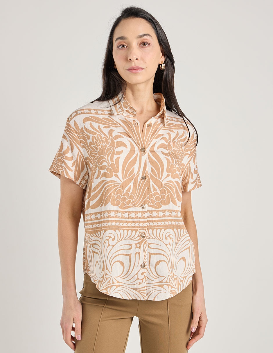 Blusa manga corta para mujer 1