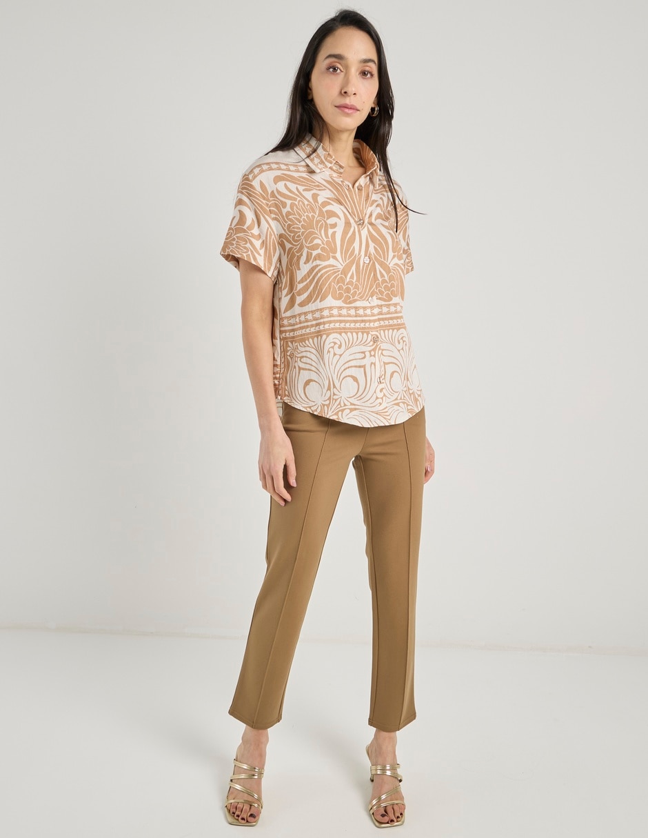 Blusa manga corta para mujer 7
