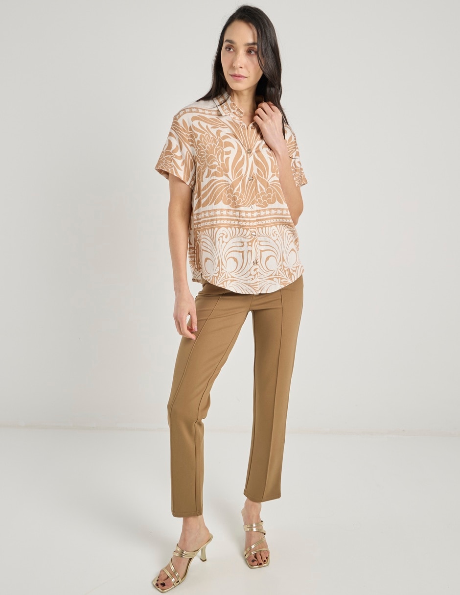 Blusa manga corta para mujer 8