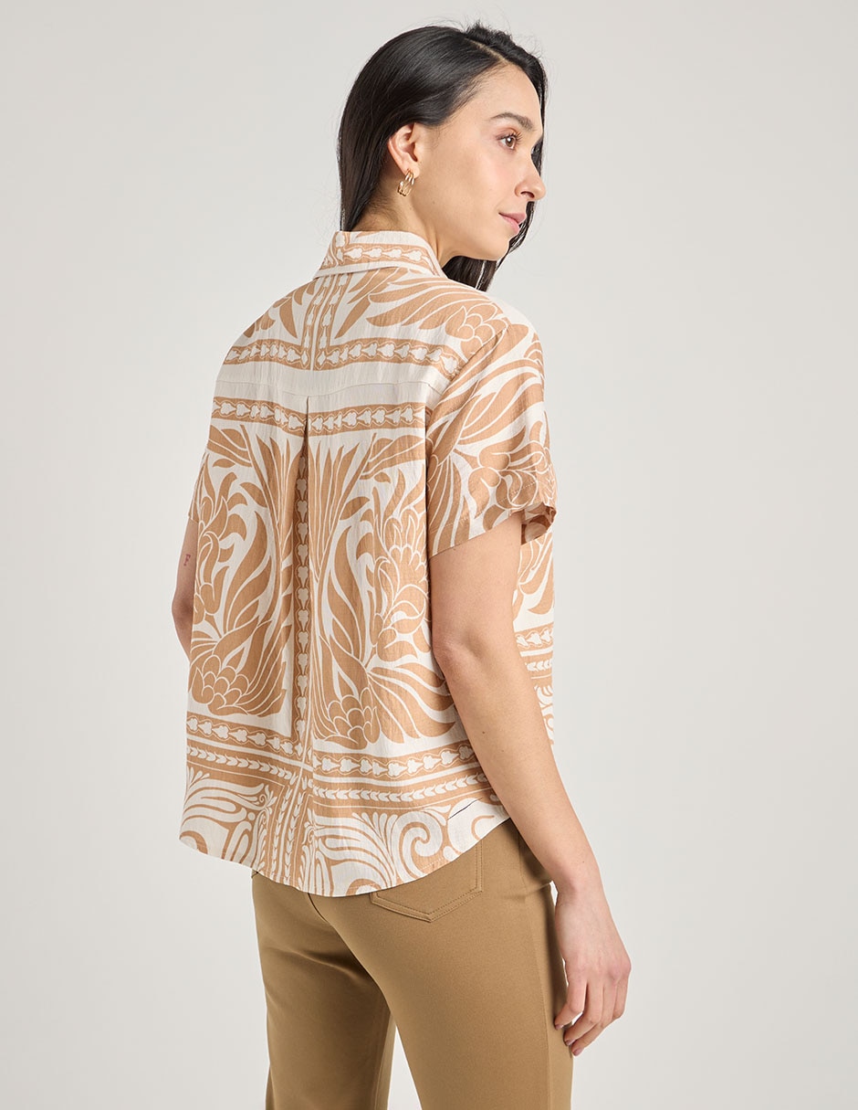 Blusa manga corta para mujer 11