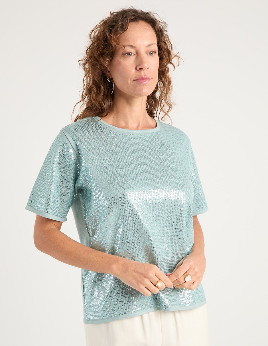 Blusa manga corta para mujer 7