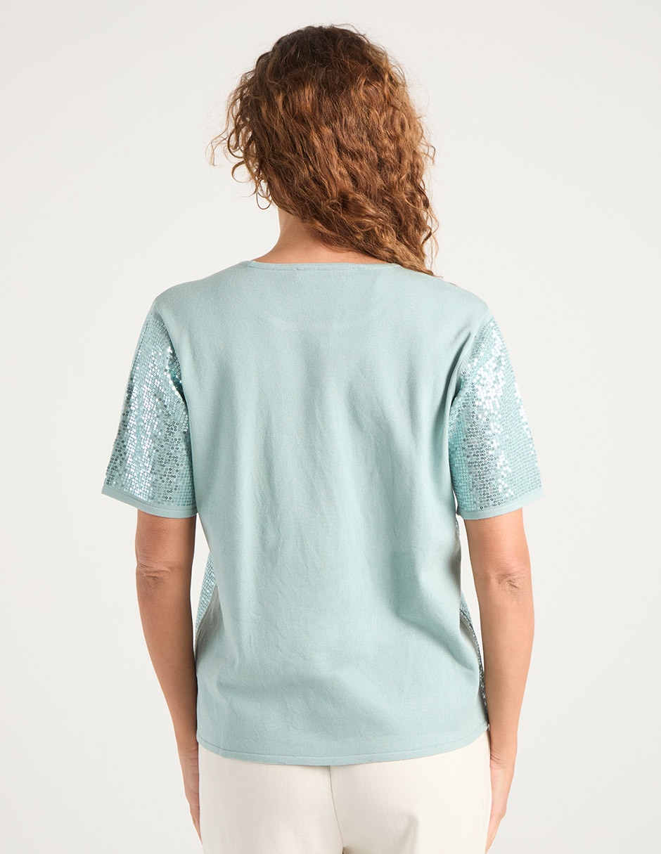 Blusa manga corta para mujer 11