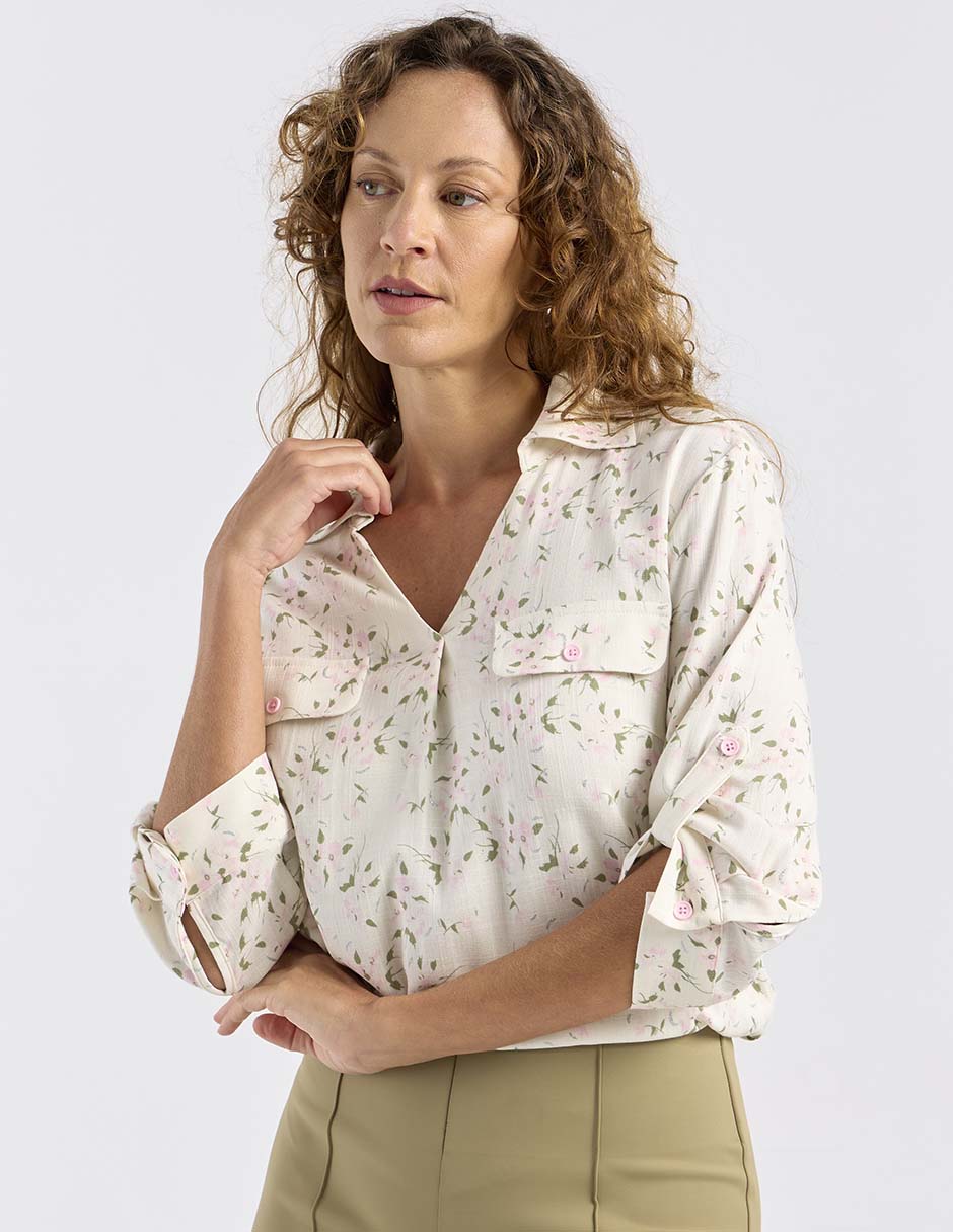 Blusa manga 3/4 para mujer 1