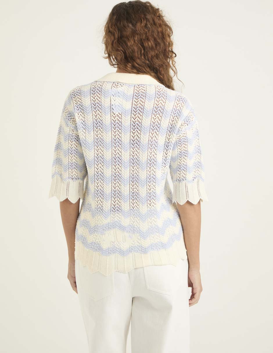 Blusa La Mode manga al codo para mujer