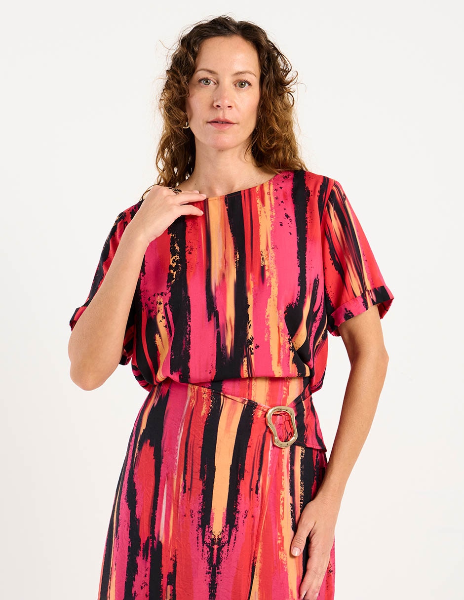 Blusa manga corta para mujer 1