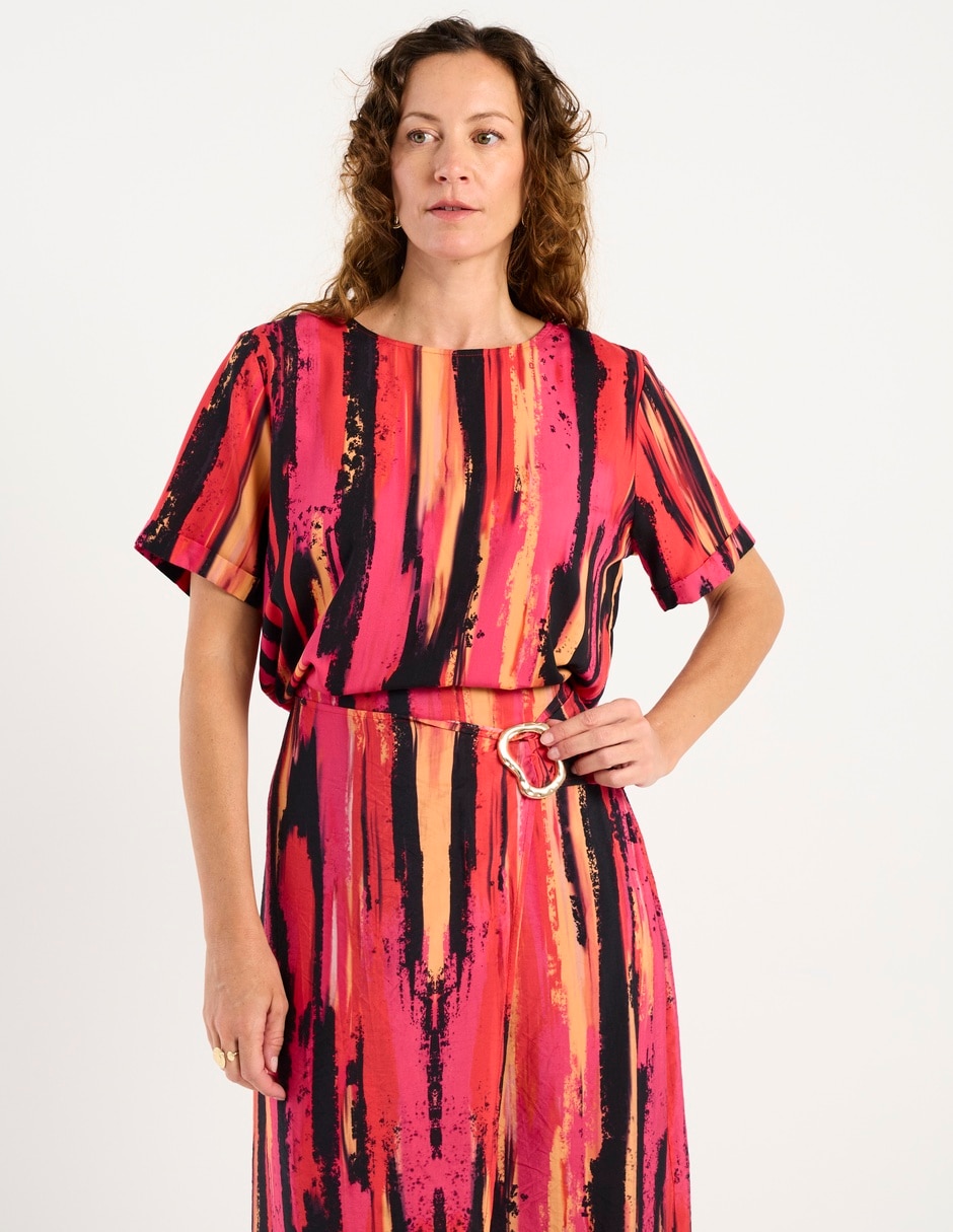 Blusa manga corta para mujer 8