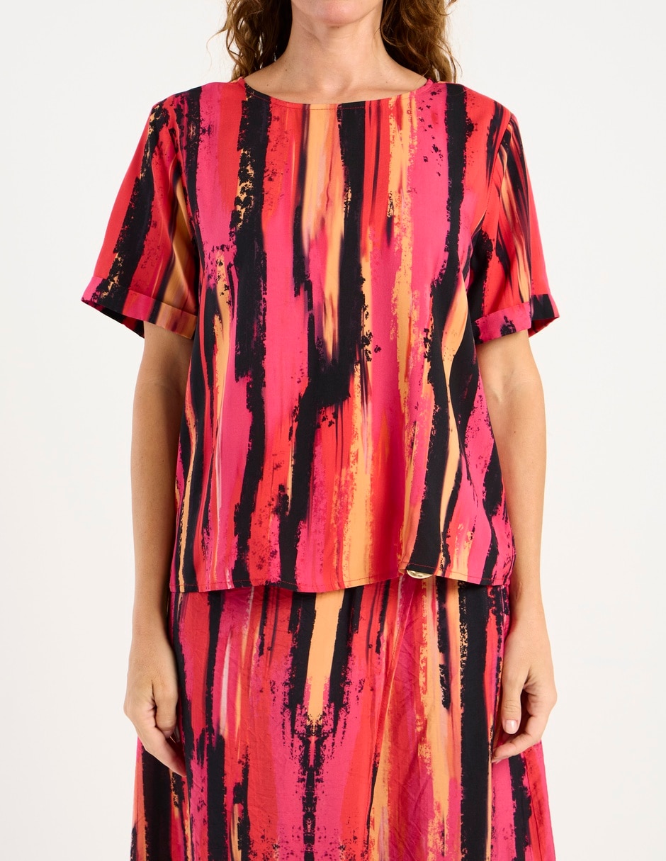 Blusa manga corta para mujer 13