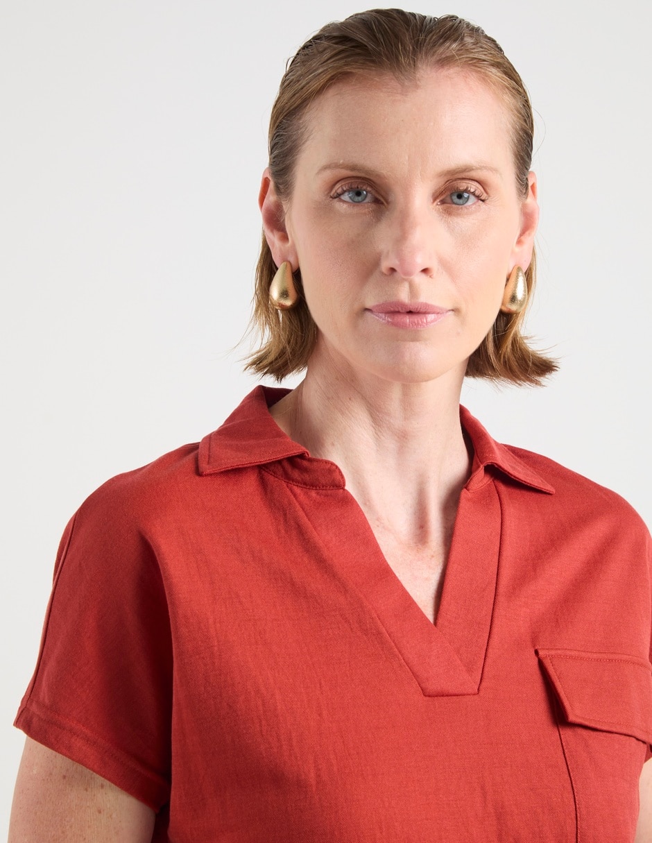 Blusa manga corta para mujer 9