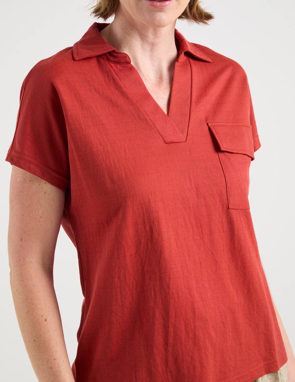 Blusa manga corta para mujer 10