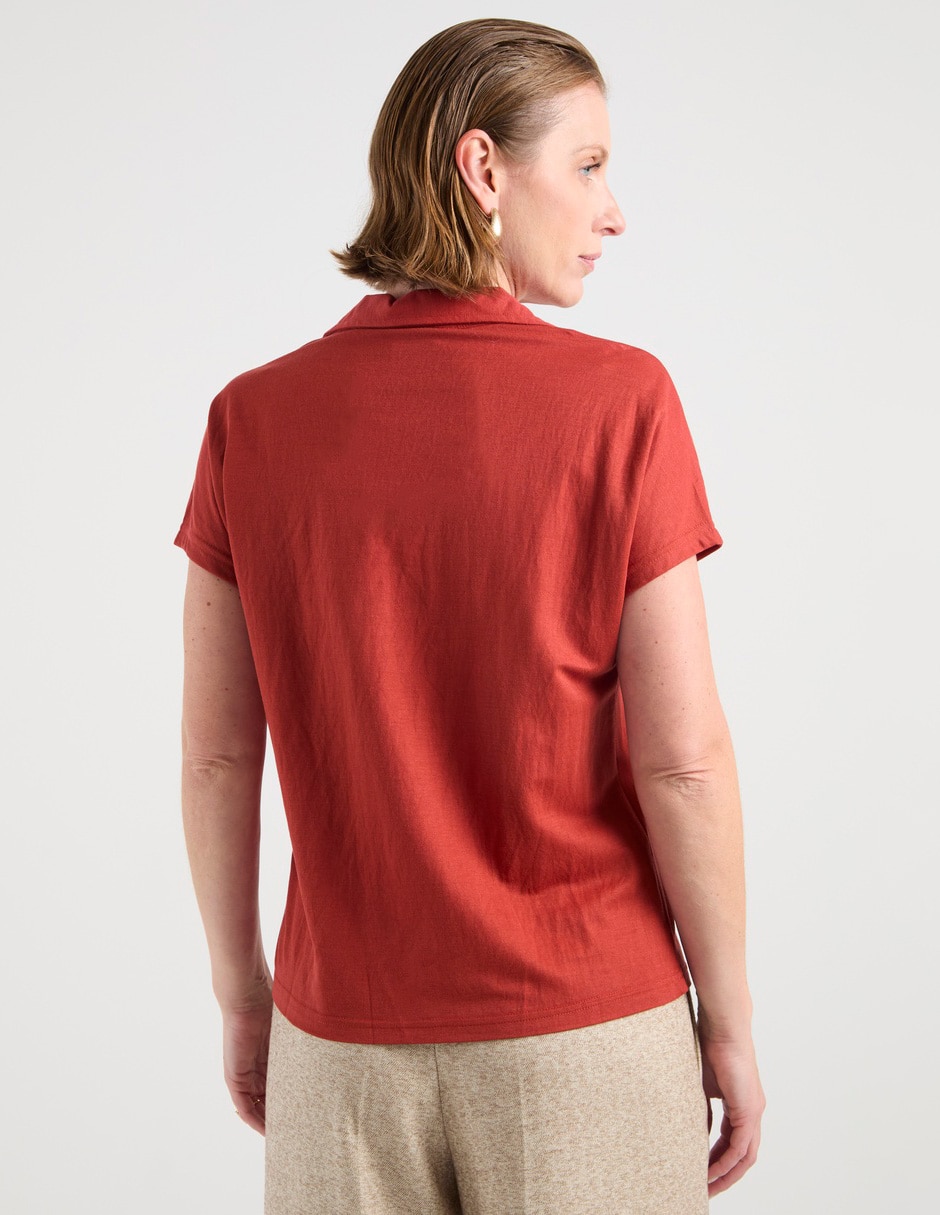 Blusa manga corta para mujer 11