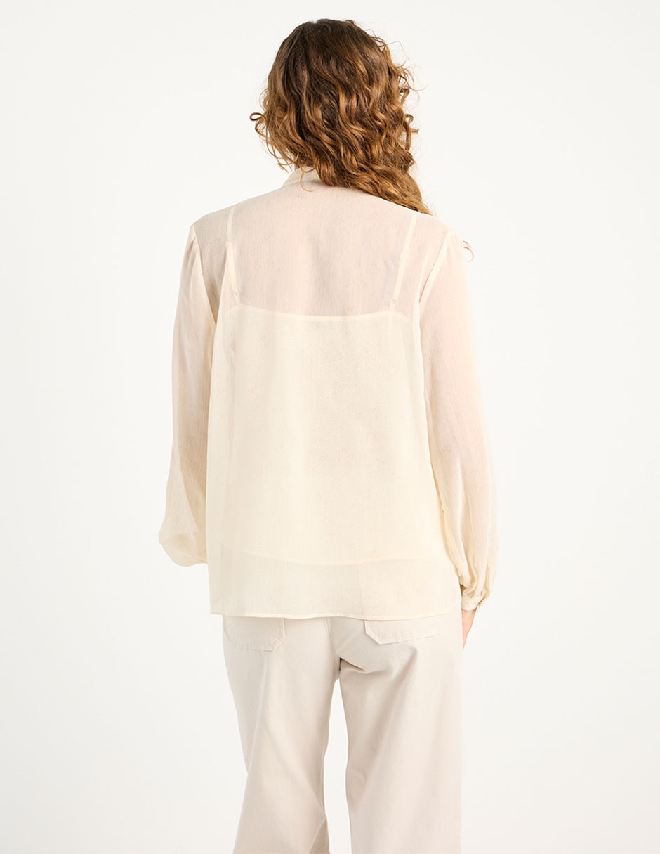 Blusa La Mode manga larga para mujer 11