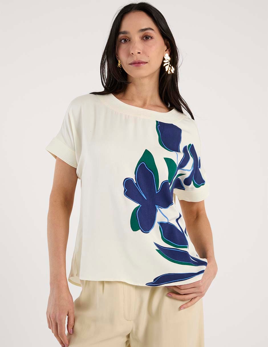 Blusa manga corta para mujer 1