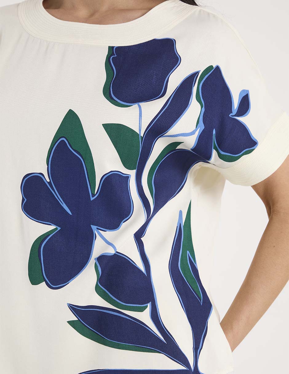 Blusa manga corta para mujer 7
