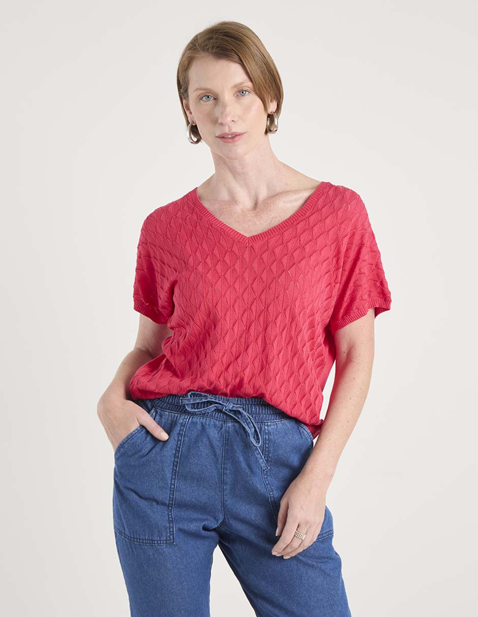 Blusa manga corta para mujer 1