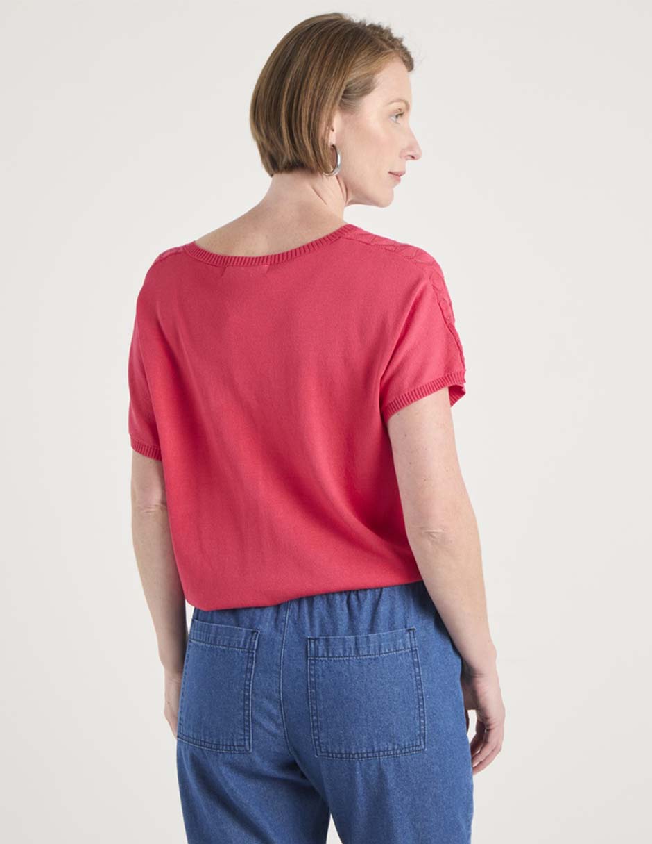 Blusa manga corta para mujer 6