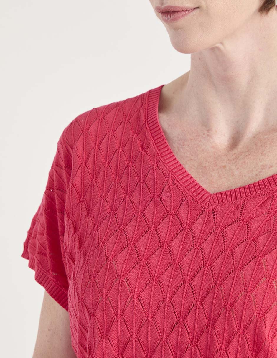 Blusa manga corta para mujer 8