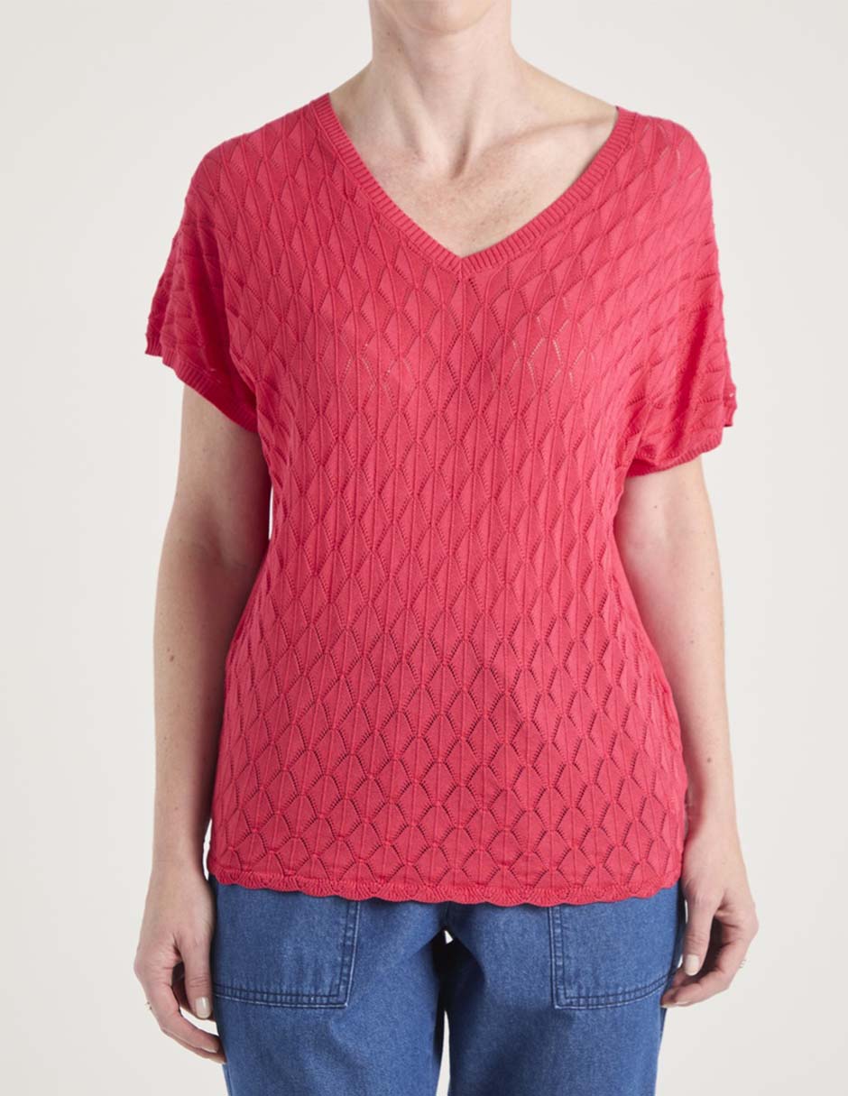 Blusa manga corta para mujer 9
